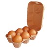 Eton 3x6 Egg Boxes Grey Coloured, 24 x1/2 Dozen, Shrink