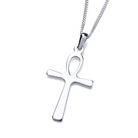 Old English Jewellers 925 Sterling Silver ANKH Cross Pendant Necklace + 16 18 20 inch Chain MEN'S or LADIES (0)