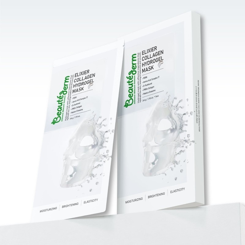 Bottederm Elysier Collagen Hydrogel Mask Pack 5 sheets + 2
