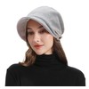 ZLYC Women Slouchy Beanie with Short Visor Brim Double Layer