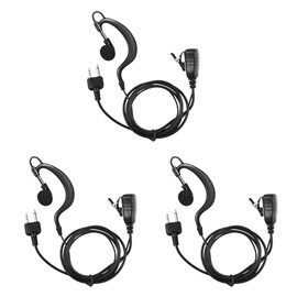 Walkie Talkie Headset for Midland, G-Shaped Security Earpiece with Ptt/Mic Compatible for Midland Two-Way Radio GXT/LXT/XT Series and GXT1000VP4 LXT500VP3 GXT1050VP4(2-Pack