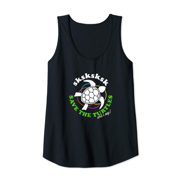 Womens Save The Turtles Tank Top