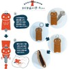 KUROKAWA Key Cover, Cat Protection, Genuine Leather, Ring Included, Key