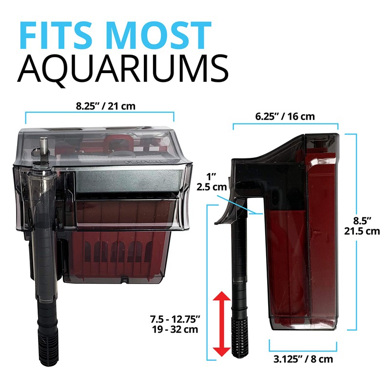 Fluval C4 Power Filter, Fish Tank Filter for Aquariums up