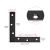 QWORK Flat L Brackets for Wood, 8 Pack Heavy Duty