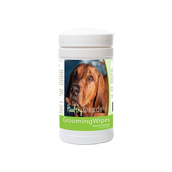 Healthy Breeds Redbone Coonhound Grooming Wipes 70 Count