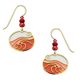 Adajio Golden"Ocean Wave" Earrings 7737
