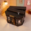 Gosikee Book Nook Kit LED Wooden Miniature Suit Shop, 3D