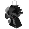 Fireplace Stove Fan 6 Blades Quiet High Temperature Resistant Heat
