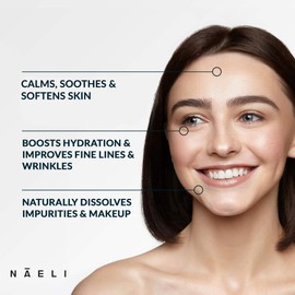 NAELI Gentle Face Cleanser - All Natural Anti Aging Vitamin C Face Wash for Sensitive & Dry Skin with Hyaluronic Acid & Antioxidants - Vegan & Cruelty Free, 4 oz | NAELI