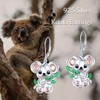 Koala Drop Earrings for Women 925 Sterling Silver Koala Bear