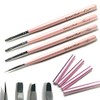 Gel Brush Set of 4 Gel Nail Coral Pink Brush