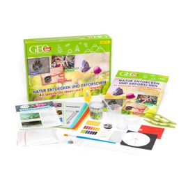 FRANZIS 67142 GEOlino Discover and Explore Nature Experiment Box with 42 Exciting Ideas for Children from 8 Years, Includes 60-Page Manual with Instructions and Accessories [English Language Not