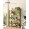 SONGMICS Bamboo Storage Shelf, 3-Tier Shelving Unit, Multifunctional, in The