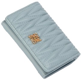 Alto Rose Business Card Holder, 2 Pockets, Cute, Quilting, Card Case, Simple, Thin, Rosia, blue