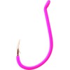 Gamakatsu 02611-P Octopus Loose Hook (5 Pack), Size 1/0, Pink