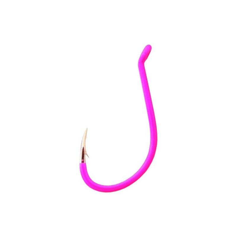 Gamakatsu 02611-P Octopus Loose Hook (5 Pack), Size 1/0, Pink