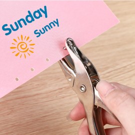 Yexiya 10 Pcs Small Hole Punch 1/8 Inches Bulk Circle Mini Hole Puncher Metal Tiny Single Hole Paper Punch for Craft Tag DIY Office Home Greeting Cards Scrapbook Supplies