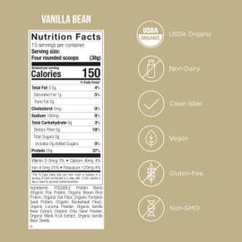 Possible Possible Protein Powder Vanilla Bean - 20g of Vegan, Plant-Based Protein Mix - Non-GMO, Non-Dairy, Gluten-Free - 3.5g of BCAAs - 9 Essential Amino Acids - 30-Day Supply - 2 Bag, 30 Servings
