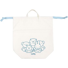 Tees Factory MF-5545124BR Miffy Big Drawstring Storage, Blue Green, H20.3 x W31.3 x 7.5 inches (515 x 795 x 190 mm)