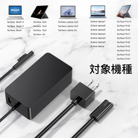 65W Surface Charger (2.4m), 15V 4A Surface Charger with USB3.0, Compatible 44W, 36W, 24W, Compatible Surface Pro 9/8/7/7+/6/5/4/3/X, Surface Go 3/2/1, Suface laptop 5/4/3/2/1, Surface book 3/2/1