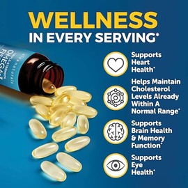 Viva Naturals Viva Labs Omega 3 Fish Oil Supplement, 180 Softgels - The HIGHEST Concentration Omega 3 Capsules, 2,200mg Fish Oil/serving by Viva Labs