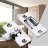 BuxiuGK 90 Degree Right Angle Buckle Hook Lock Bolt Stainless