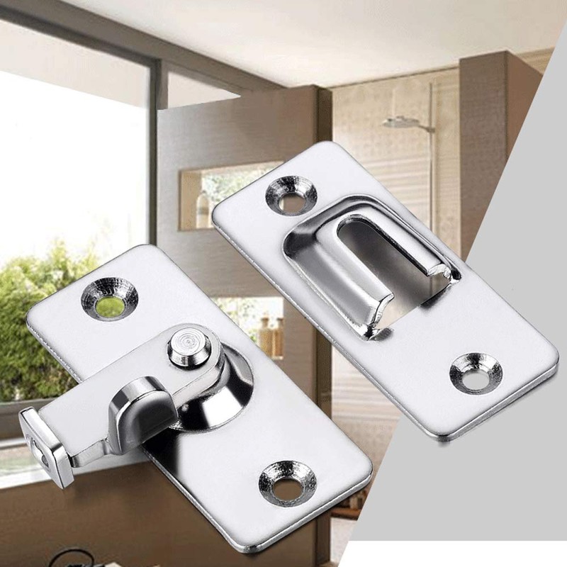BuxiuGK 90 Degree Right Angle Buckle Hook Lock Bolt Stainless