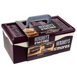 Mr. Bar-B-Q Hershey's S'mores Caddy Tray Organizer, FOOD ITEMS NOT INCLUDED, Store All Essentials for Making S'mores On The Go for Picnics, Tailgating with Removable Tray & Carrying Handle 00262HSY
