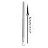 2PCS Silver Stainless Steel Cuticle Pushers – Triangle Cuticle Peeler