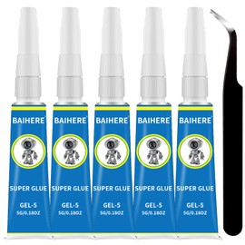 Aquarium Glue,Aquarium Silicone for Coral and Rocks,Clear Coral Adhesive for Plants and Rocks, Moss, Coral, Stone, Plants,for Freshwater and Saltwater Aquarium Landscapes (5g*5pcs)