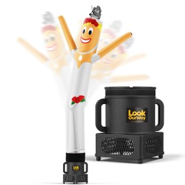 LookOurWay Air Dancers Wacky Waving Inflatable Tube Man - 7ft Tall Inflatable Dancing Man with Weather-Resitant Blower for Business Advertising - Wedding Bridal Dress Theme - Bride
