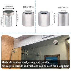 Standoff Screws for Wall Mount, 20 Pcs 3/4 x 1 in Stainless Steel Mounting Hardware, for Hanging Acrylic Picture Frame and Sign Standoffs Acrylic Screws