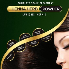 Reneu Herbals Natural Henna Powder For Hair | Organic Henna For All Hair Types | Mehndi Powder For Hair For Natural Hair Colour | Control Hair Fall and Repair Damaged Hair | 100 gm