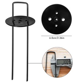 AGAKY Piquets de Jardin,45 Pièces Piquets de Fixation de Jardin Pour Toile de Paillage,Le Treillis Métallique et Les Filets (150 mm/Diameter 3 mm)