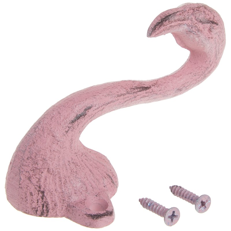 Abbott 27-Iron AGE/365 Collection Flamingo Wall Hook, Antique Pink