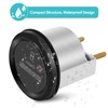 12‑36V DC AC 6 Digit Accurate Round Quartz Hour Meter