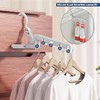 2PCS Folding Drying Racks - Multifunctional 5-Hole Hangers for Travel,