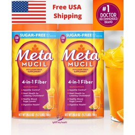 Metamucil MultiHealth Fiber, Sugar Free, 260 Doses NEW! Free Shipping!