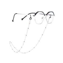 Yienate Bohemia Women's Glasses Chains with Pearl Chain Glasses Accessories Glasses Holder - Glasses Strap Holder - Sunglasses Retainer Strap (Silver)