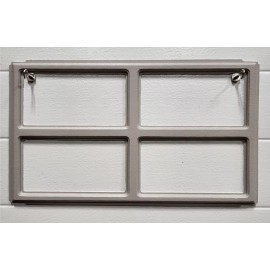 Clopay Ideal Holmes HOLMES Brand Garage Doors Colonial 509 Window Inserts/Short Panel SANDTONE