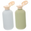 Healeved 2pcs Leakproof Travel Shampoo Bottles Avocado Squeeze Bottles Refillable
