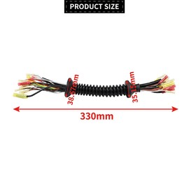 Tailgate Wiring Loom Repair Set Compatible With Fiat 500 2007-2015 Boot Lid Harness Cable Rear Door Replacement 51798181 SEN503020