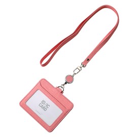 ID Card Holder, Pass Case, Includes Reel, Women's, ID Case, Neck Strap, Commuter Pass Holder, Employee ID Holder, Case, Employee ID ID Card Entrance Certificate, Commuter Pass