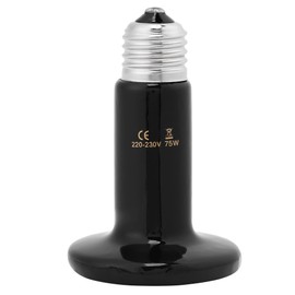 Lámpara de calor de cerámica, bombilla infrarroja de la lámpara de la incubadora del calentador para el calentador del gallinero del animal doméstico Tortuga de gallina del reptil del animal doméstico(75w)