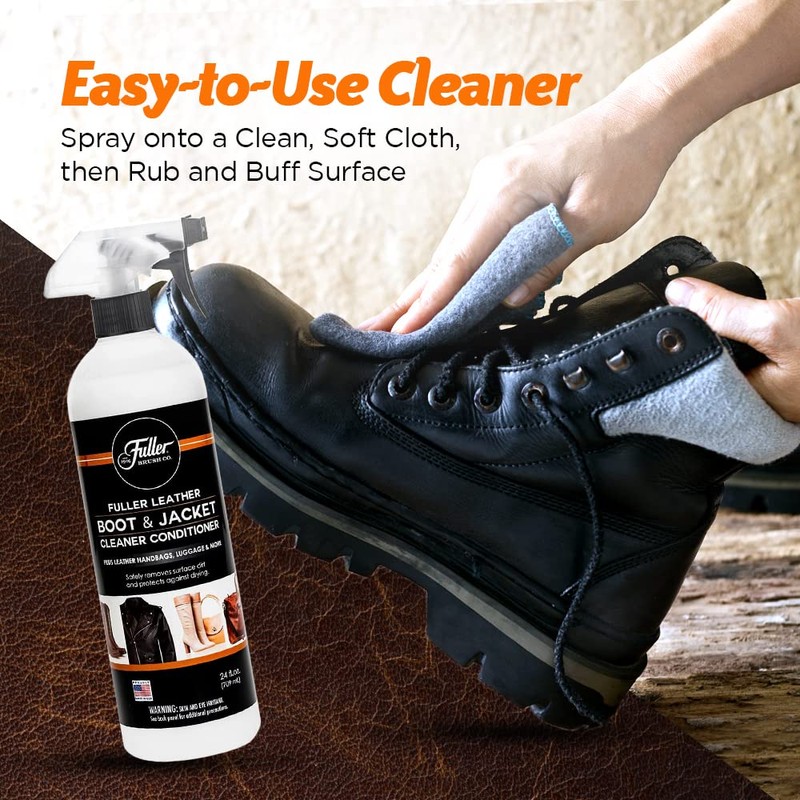 Fuller Brush Leather Boot and Jacket Cleaner Conditioner - Natural
