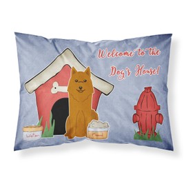 Caroline's Treasures BB2776PILLOWCASE Dog House Collection Karelian Bear Dog Fabric Standard Pillowcase Lightweight Super Soft Easy Care Decorative Artwork Pillowcase, Standard