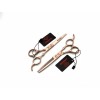 EVOLVING Kit Tijeras Rosa Oro 6 Pulgadas Barbero Estilista Evolving