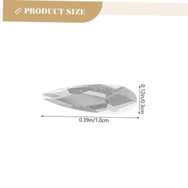 NOLITOY Teeth Gems Kit Vampire Tooth Gems Tooth Jewelry 4 Pack Translucent Gems for Dentures