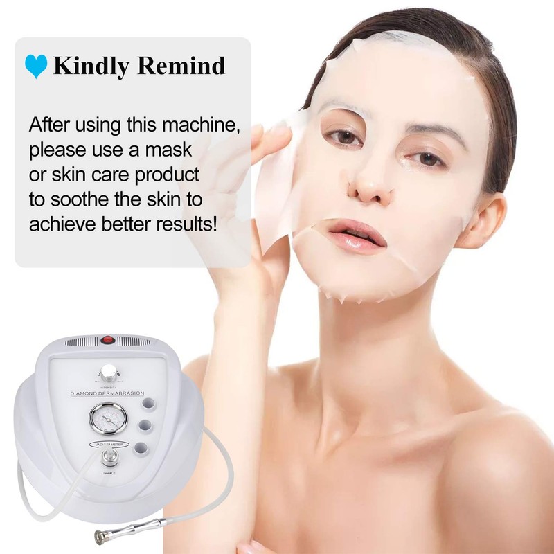 Upgraded Diamond Microdermabrasion Machine, Mcwdoit 65-68cmHg Suction Power Professional Dermabrasion